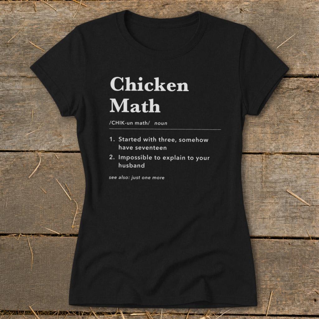 Chicken Math Definition Ladies Tee