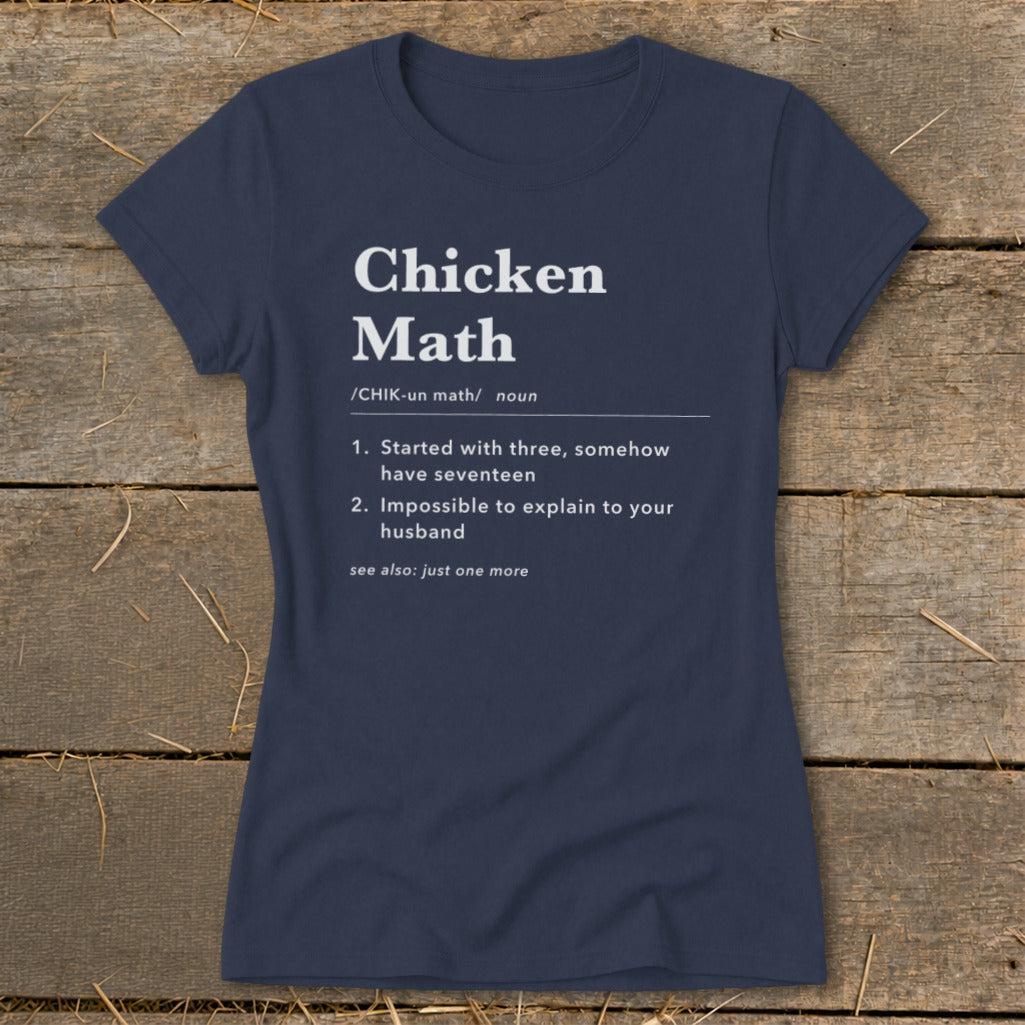 Chicken Math Definition Ladies Tee