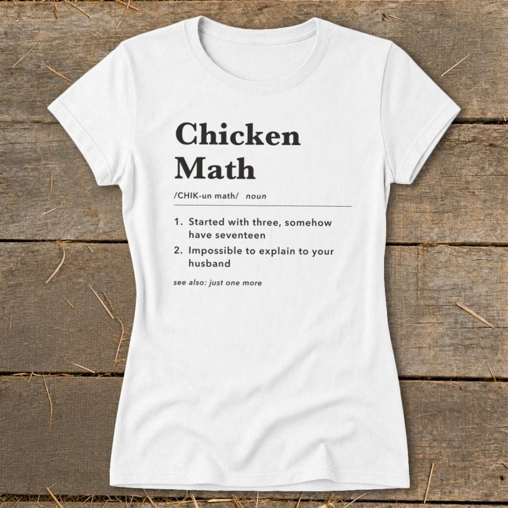 Chicken Math Definition Ladies Tee