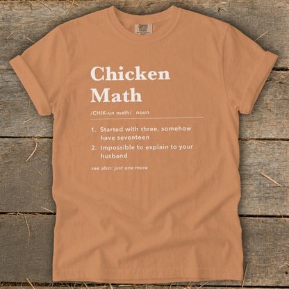 Chicken Math Definition Signature Tee
