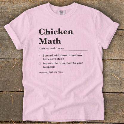 Chicken Math Definition Signature Tee