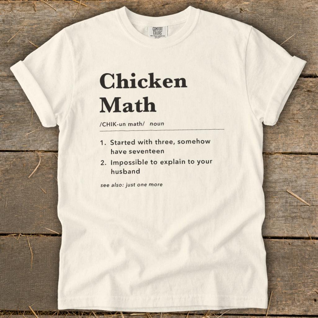 Chicken Math Definition Signature Tee