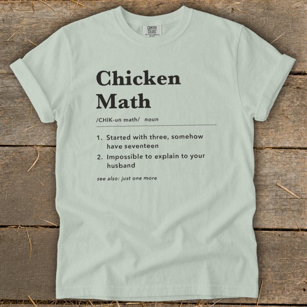 Chicken Math Definition Signature Tee
