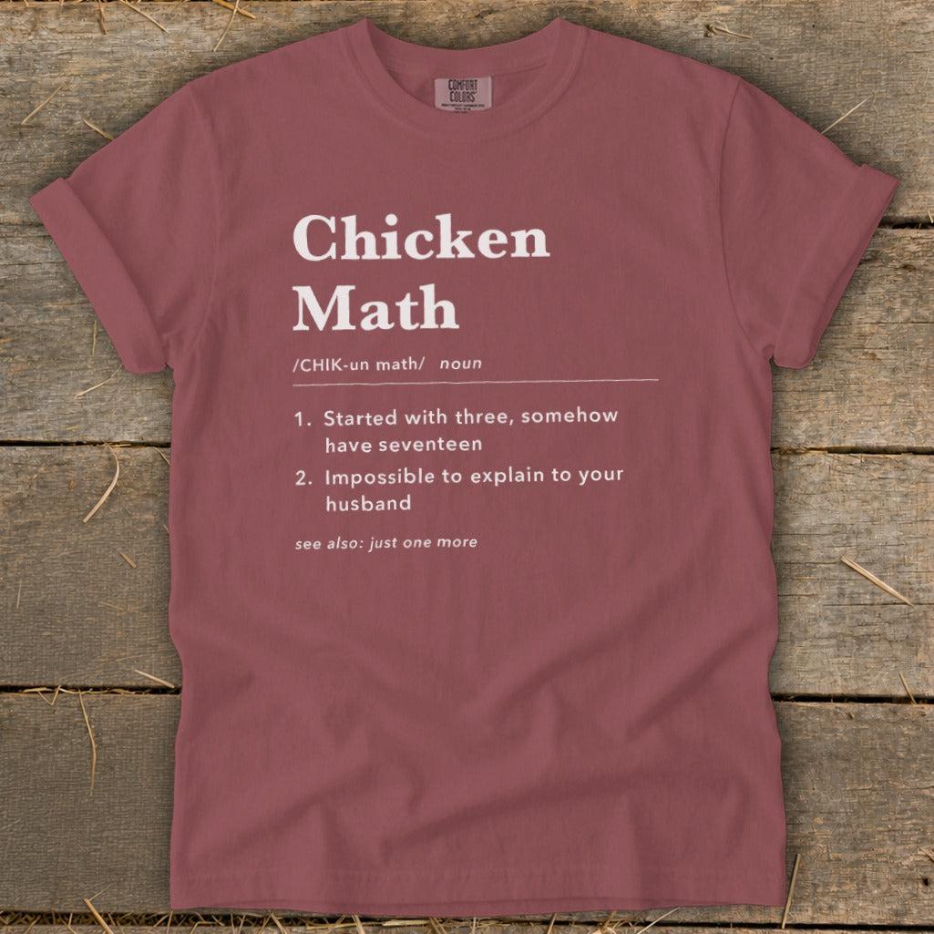 Chicken Math Definition Signature Tee
