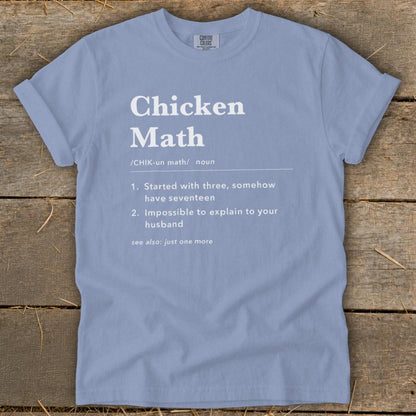 Chicken Math Definition Signature Tee