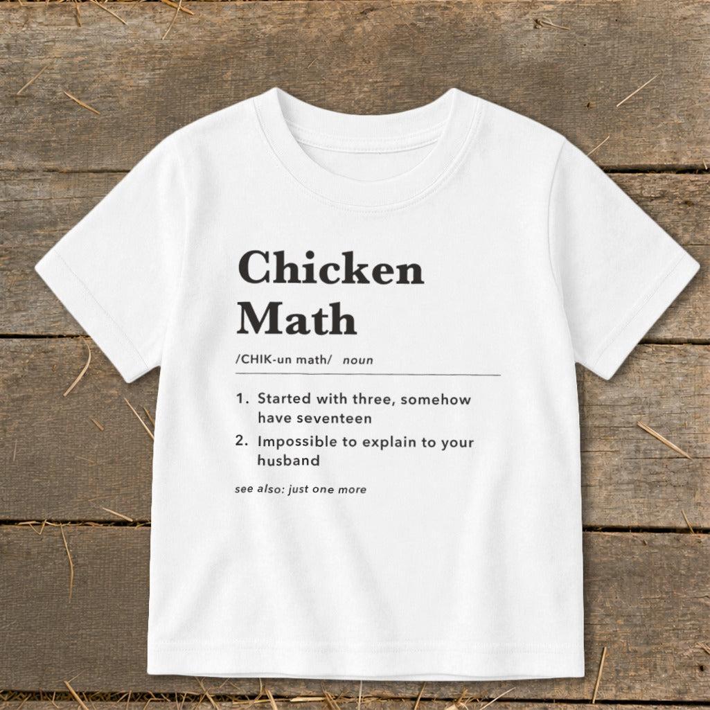 Chicken Math Definition Toddler Tee