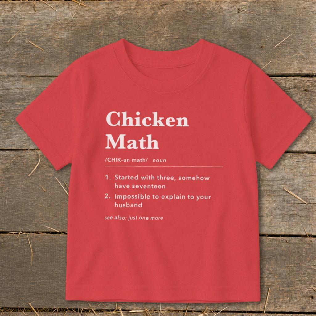 Chicken Math Definition Toddler Tee