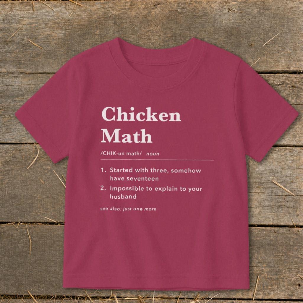 Chicken Math Definition Toddler Tee