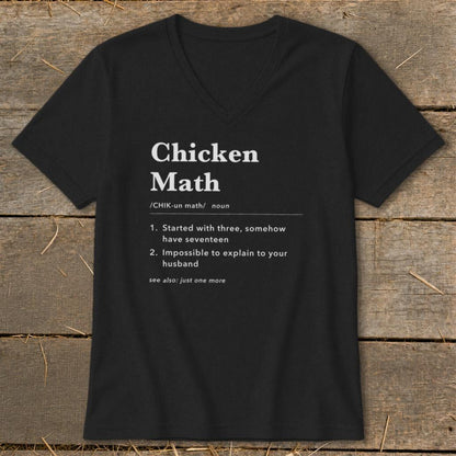 Chicken Math Definition V-neck