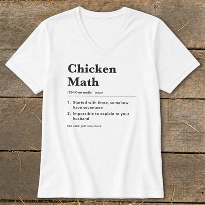 Chicken Math Definition V-neck