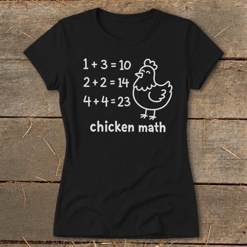 Chicken Math Hen Ladies Tee