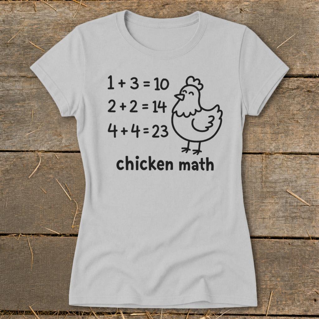 Chicken Math Hen Ladies Tee