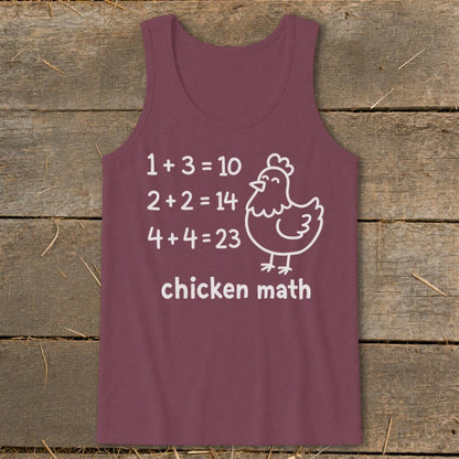 Chicken Math Hen Tank Top
