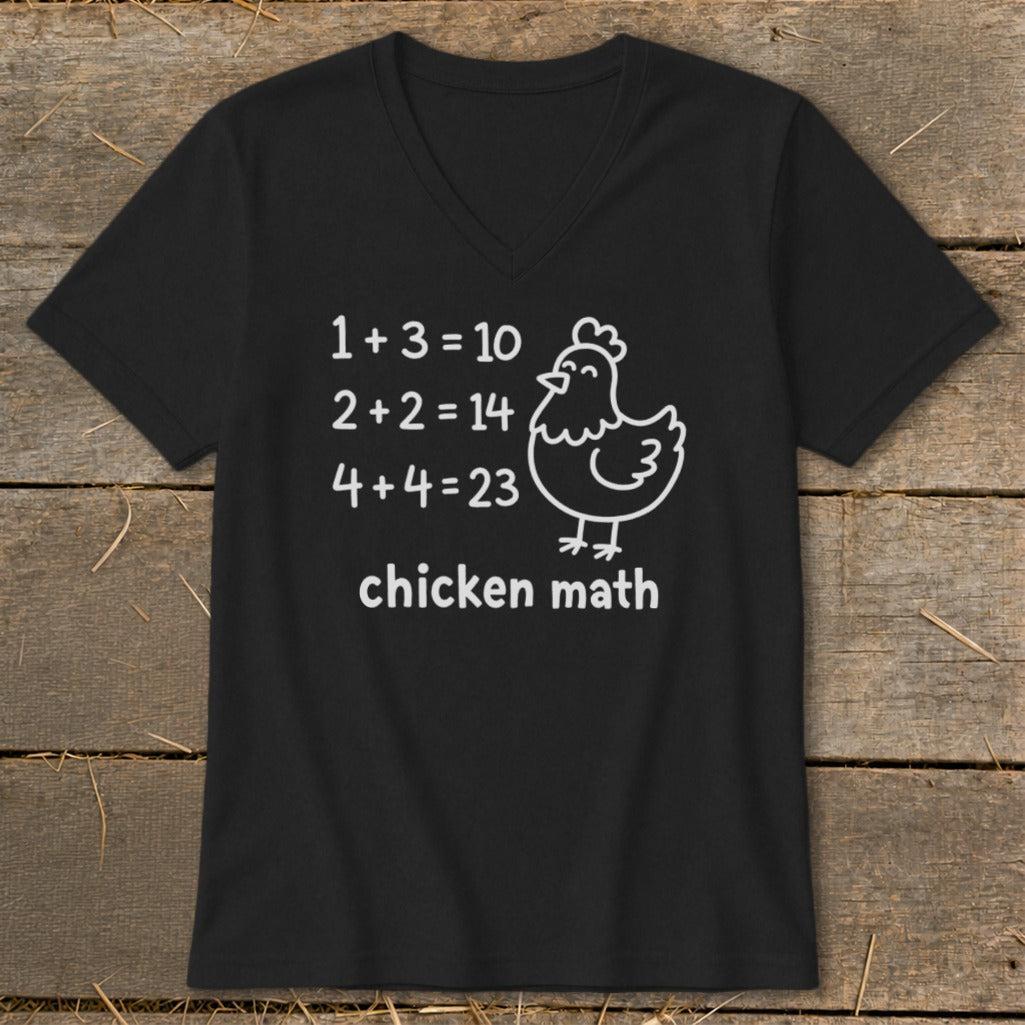 Chicken Math Hen V-neck