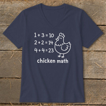 Chicken Math Hen V-neck