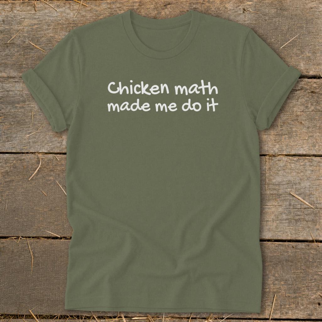 Chicken Math Made Me Do It Softstyle Tee