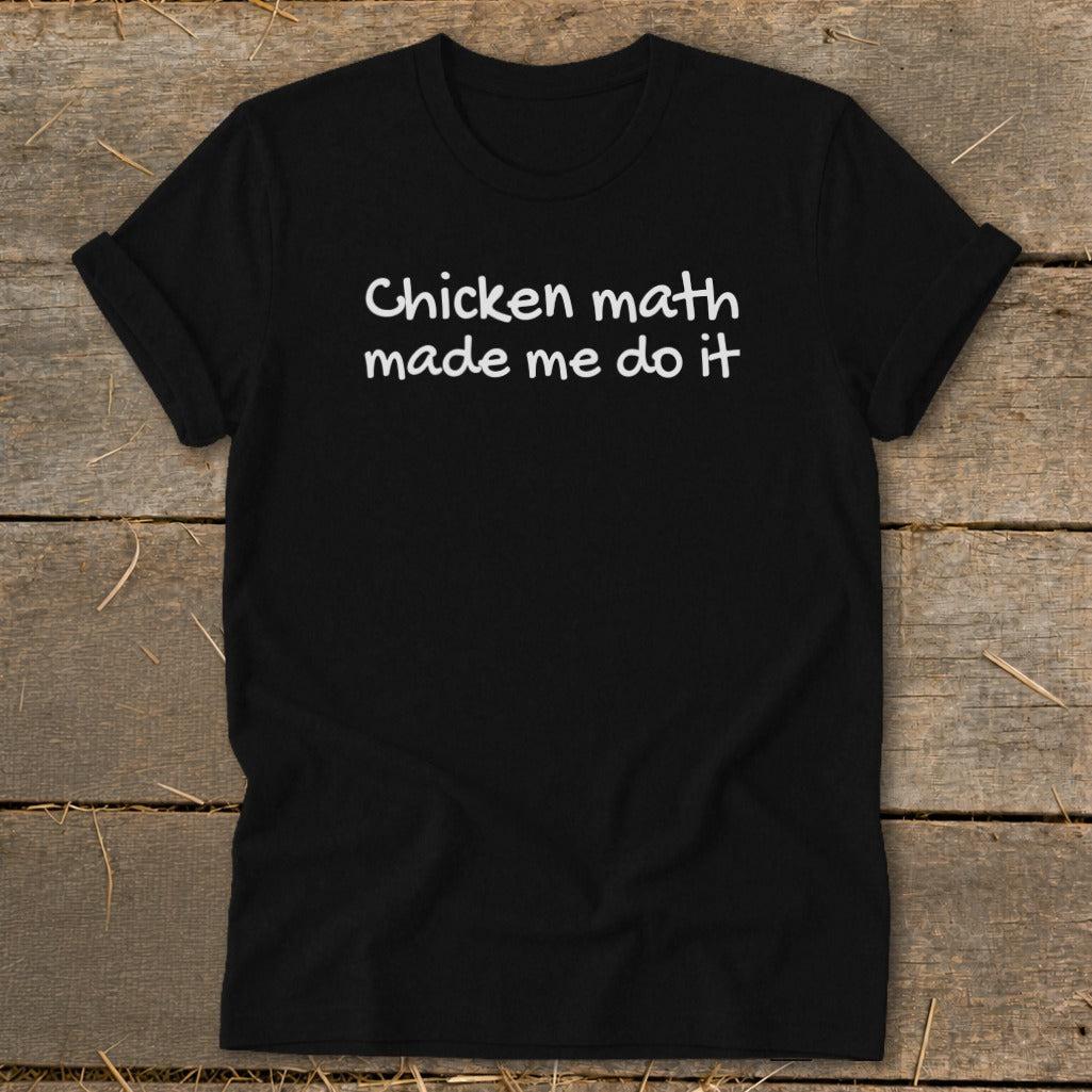 Chicken Math Made Me Do It Softstyle Tee