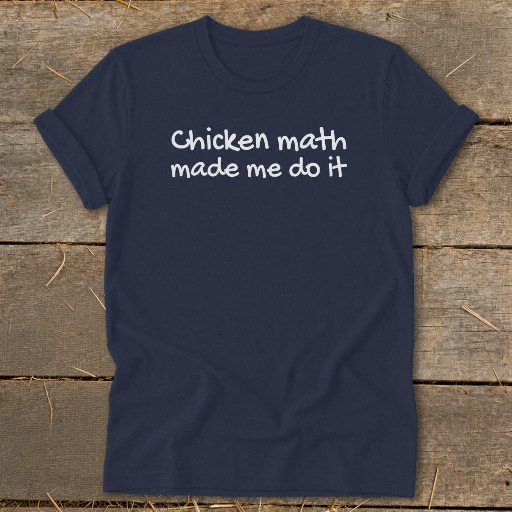 Chicken Math Made Me Do It Softstyle Tee
