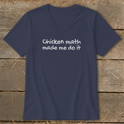 Chicken Math Made Me Do It V-neck