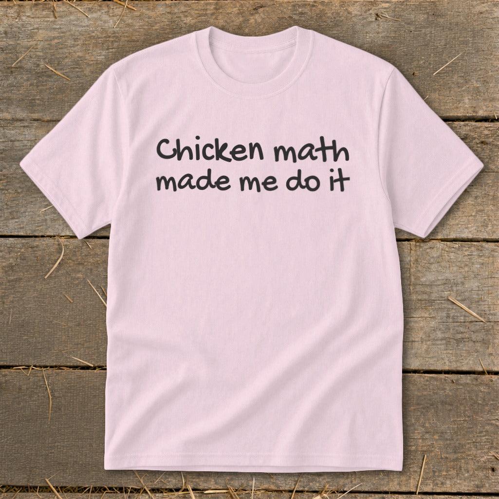Chicken Math Made Me Do It Youth Tee