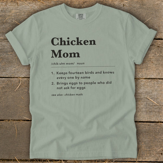 Chicken Mom Definition Signature Tee