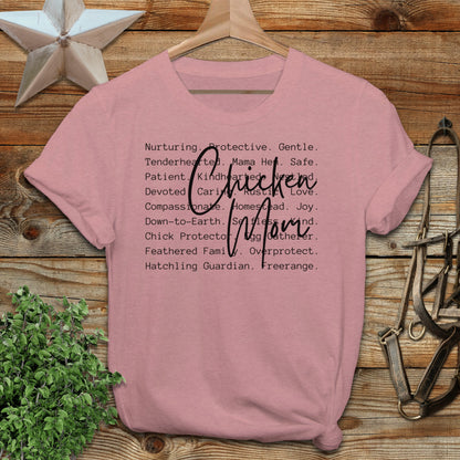 Chicken Mom Words Softstyle Tee