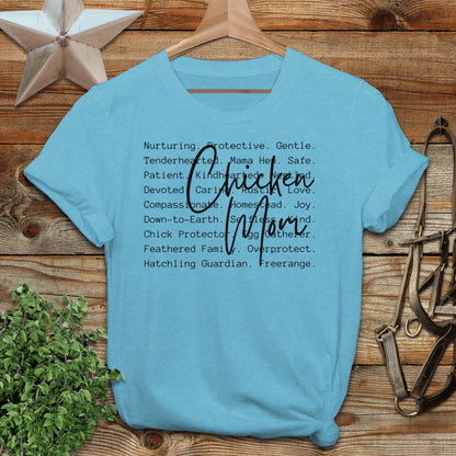 Chicken Mom Words Softstyle Tee