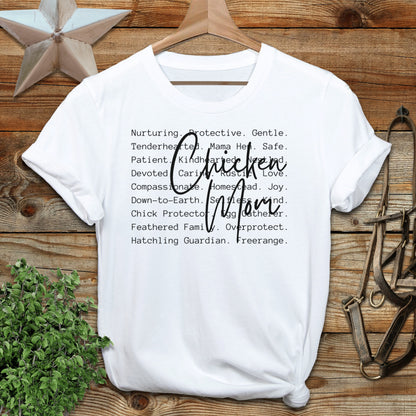 Chicken Mom Words Softstyle Tee