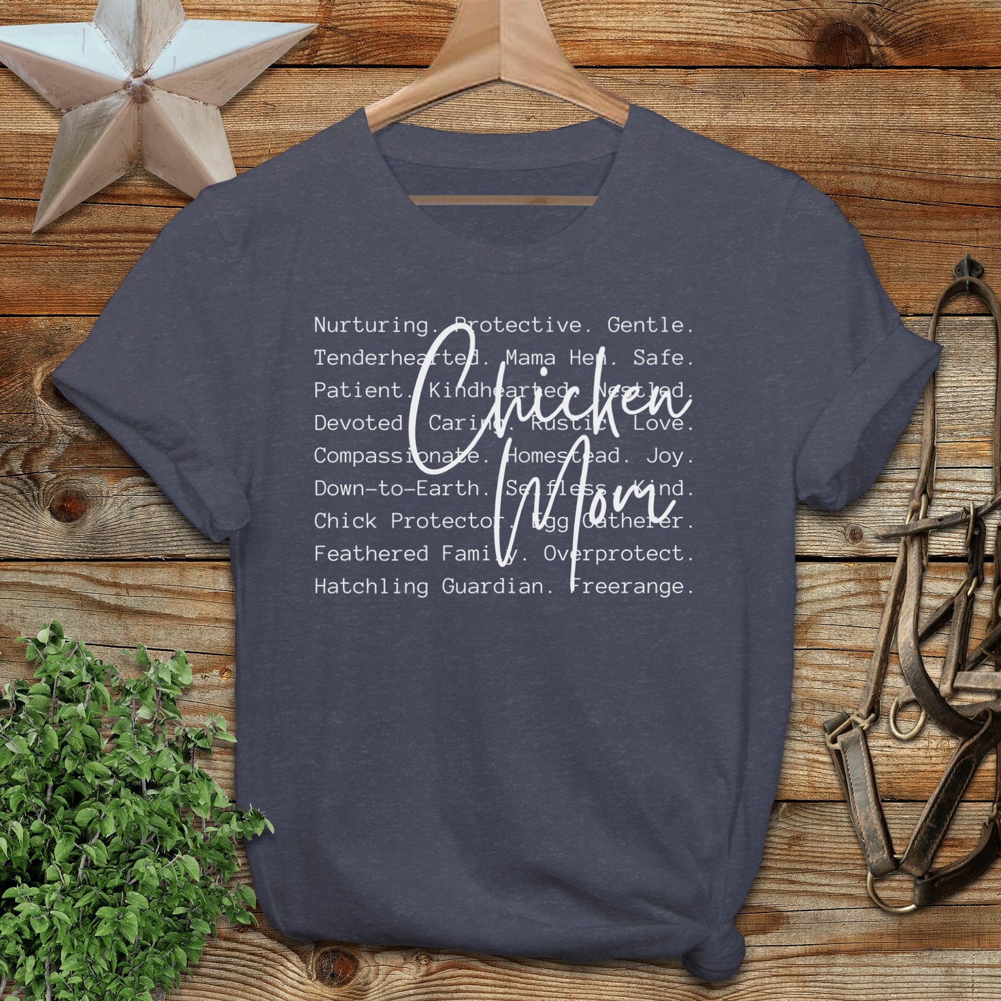 Chicken Mom Words Softstyle Tee