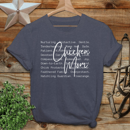 Chicken Mom Words Softstyle Tee