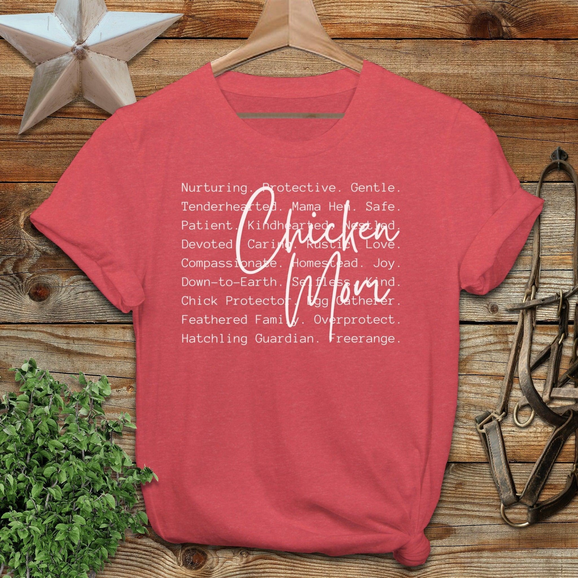 Chicken Mom Words Softstyle Tee
