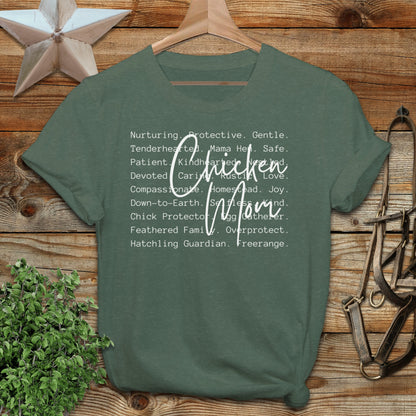 Chicken Mom Words Softstyle Tee