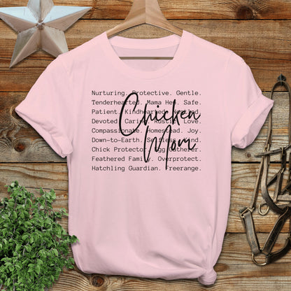 Chicken Mom Words Softstyle Tee