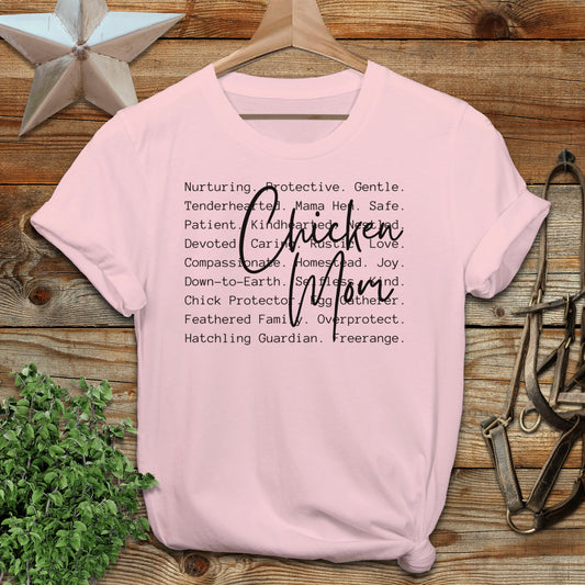Chicken Mom Words T-Shirt