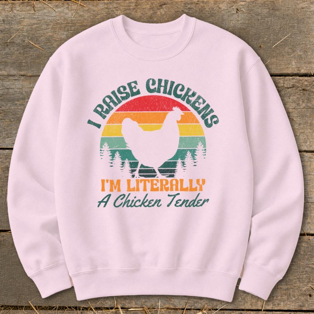 Chicken Tender Sweatshirt - Light Pink