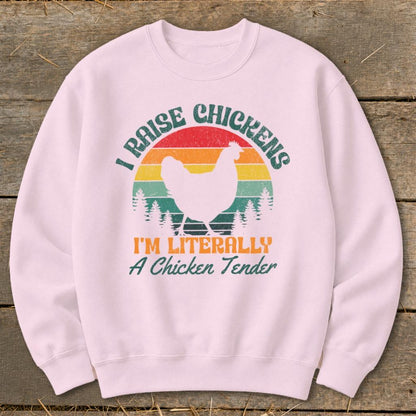 Chicken Tender Sweatshirt - Light Pink