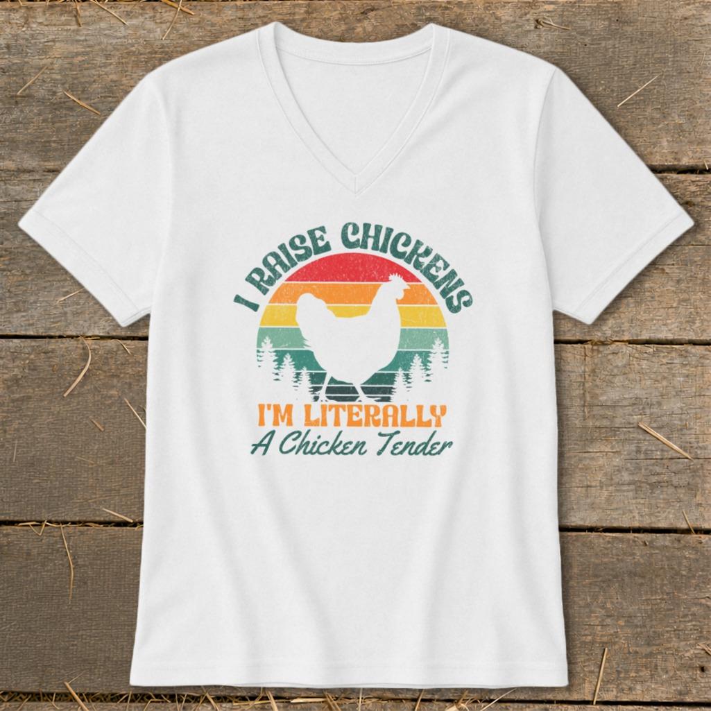 Chicken Tender V-neck - Ash