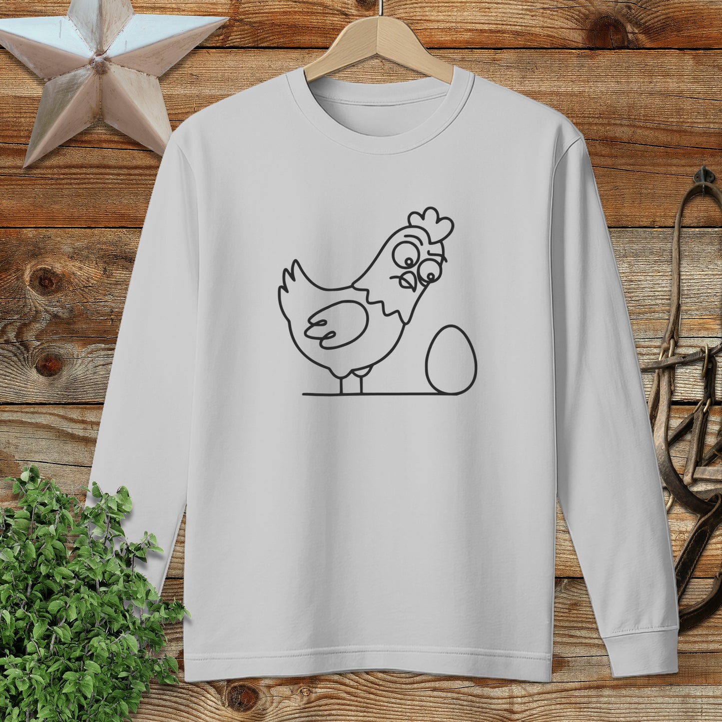 Chicken and Egg Long Sleeve Tee