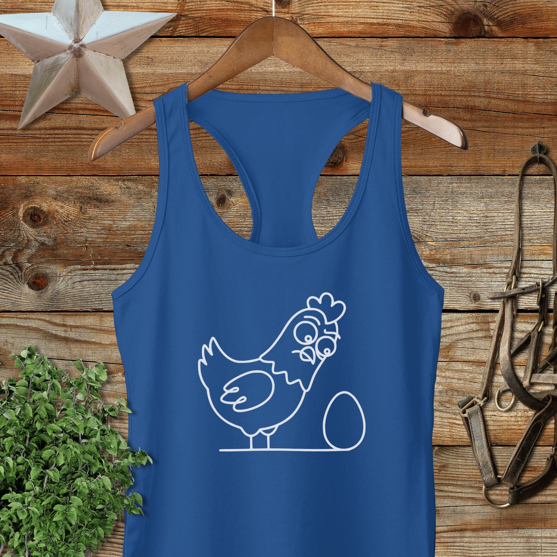 Chicken and Egg Racerback Tank