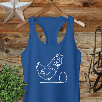 Chicken and Egg Racerback Tank