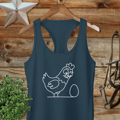 Chicken and Egg Racerback Tank