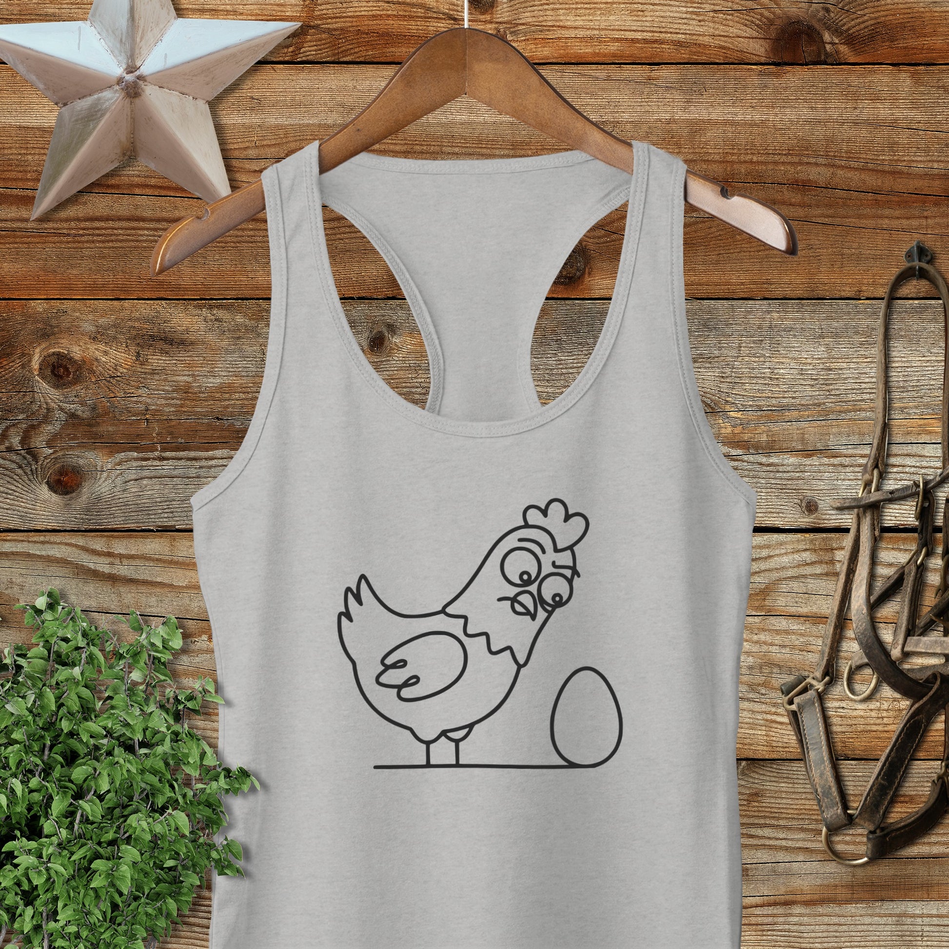 Chicken and Egg Racerback Tank