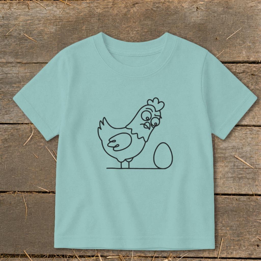 Chicken and Egg Toddler Tee