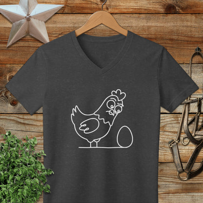 Chicken and Egg V-neck