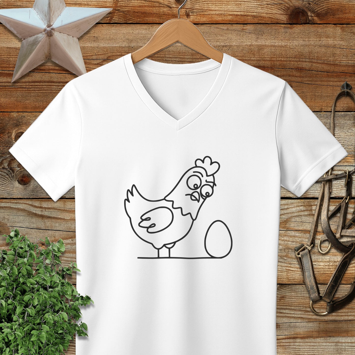 Chicken and Egg V-neck