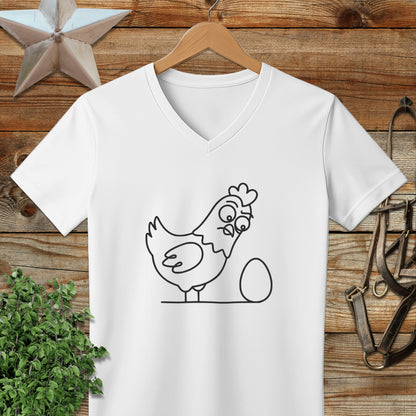 Chicken and Egg V-neck