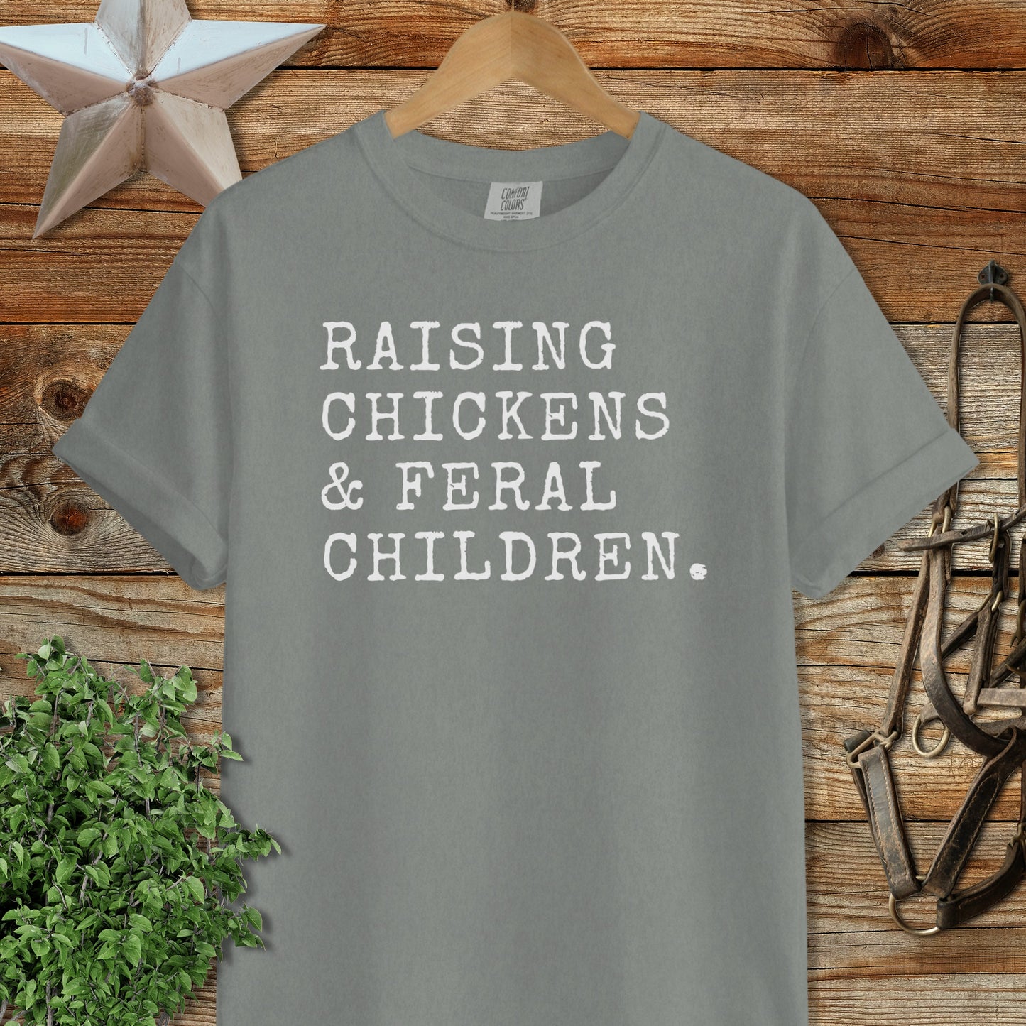 Chickens & Feral Children Heavyweight Tee