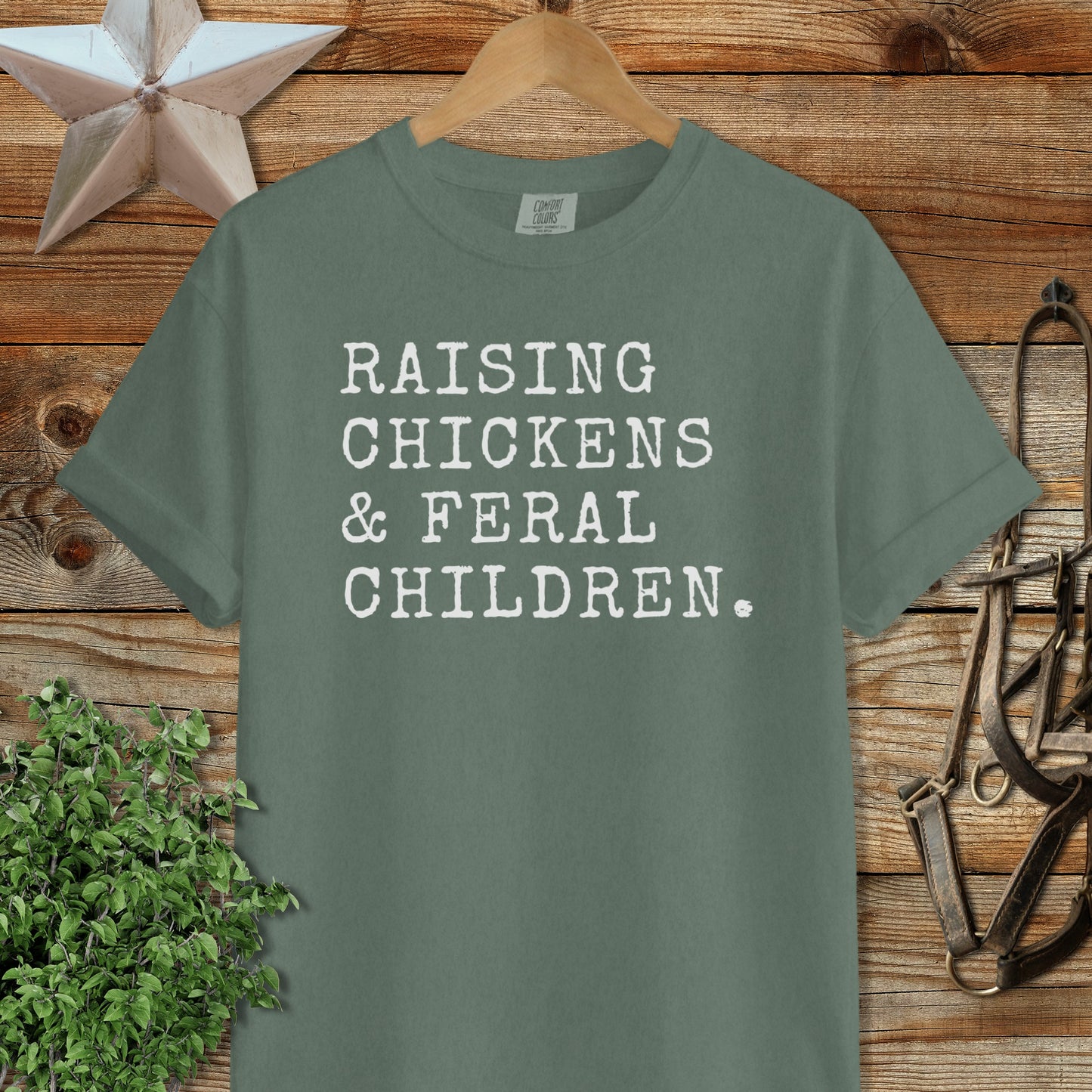 Chickens & Feral Children Heavyweight Tee
