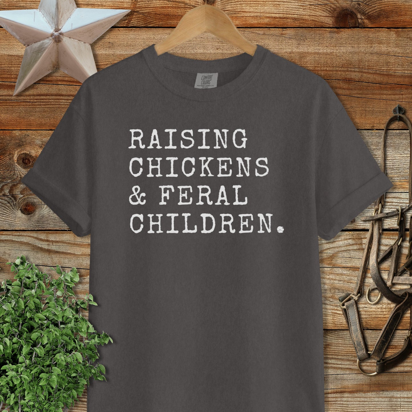 Chickens & Feral Children Heavyweight Tee