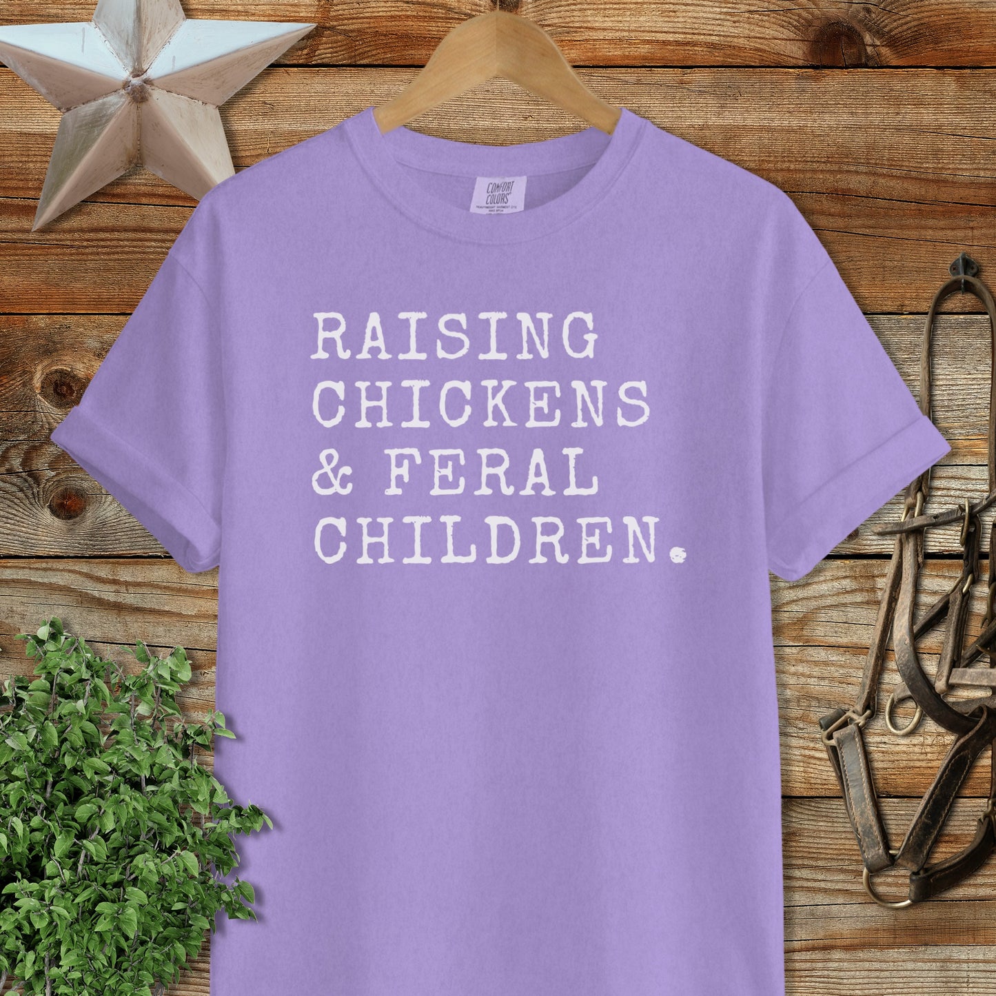 Chickens & Feral Children Heavyweight Tee